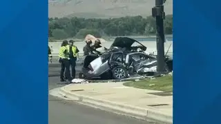 Chinden Road gridlocked in Boise after two-vehicle crash
