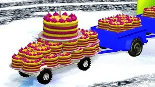Birthday Cake Train Gadi Song | Rhymes for Kids