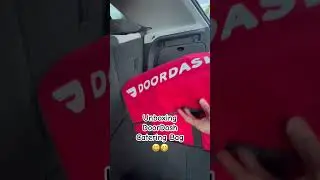 This bag is kinda small for a catering bag not gonna lie #DoorDash #DoorDashDriver
