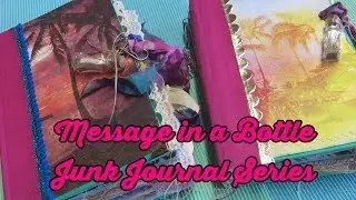 Message in a Bottle Junk Journal Series / Tropical Beach /  I'm A Cool Mom
