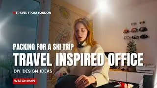 Ski trip packing. CABIN BAG ONLY + travel inspired office reveal