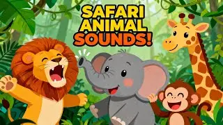 Safari Animal Sound Song | Learn Animal Sounds with DodoVerse | Fun Jungle Safari for Kids