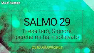 Salmo Responsoriale - Ti esalterò, Signore, perché mi hai risollevato - Salmo 29