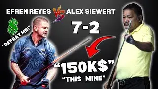150 POUND PRIZES EFREN REYES VS ALEX SIEWERT INVITATIONAL POOL MASTER TOUR