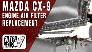 How to Replace Engine Air Filter 2009 Mazda CX-9 V6 3.7L | TA25699, AF2884