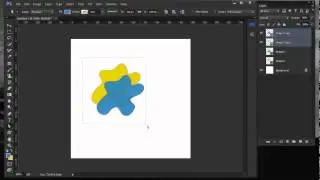 Unite shapes at overlap - Photoshop Tutorial