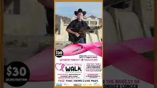 Connie Davis Walk to Conquer Cancer event banner with Dave & Billy