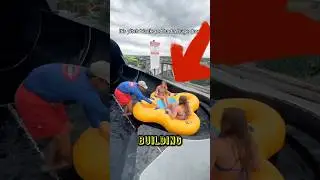 Terrifying Dark Water Slide Ride #shorts #waterslide