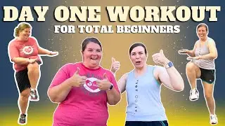 15 MIN Day One Workout For Total Beginners | Low Impact, All Standing, Fun Walking Workout!
