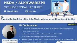 MSDA - Quantitative Modeling of Portfolio Risk in a Corporate & Investment Banking
