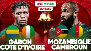 🔴🇬🇦🇨🇮 GABON - COTE D'IVOIRE LIVE + 🇲🇿🇨🇲 MOZAMBIQUE - CAMEROUN LIVE / 🚨FIN J3 ! / CAN 2025 / CAN 2026