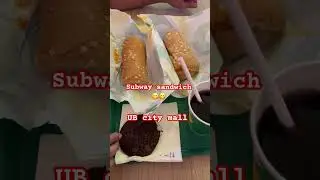 Subway sandwich in UB city mall Bangalore #subway #sandwich #ubcity #bangalore