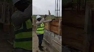 Concreting of ground beam for pile foundation #construction #civilengineering