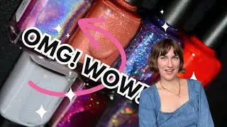Ура-а-а, эти лаки просто СУПЕР! Свотчи лаков для ногтей Moon Shine Mani из коллекции Die Hard
