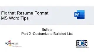 Bullets Part 2   Customize a Bulleted List in MS Word