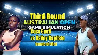 Australian Open | Coco Gauff   vs Hailey Baptiste  | [23 Jan 2026] | Gameplay Simulation
