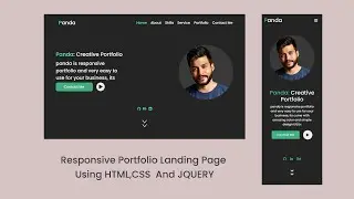 Responsive Portfolio Landing Page Using HTML,CSS and JQUERY