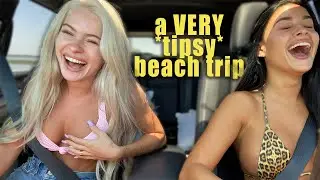 a VERY tipsy beach trip! *vlog*