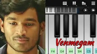 Venmegam | Yaaradi Nee Mogini | Easy Piano Tutorial | YuvanShankar Raja | Dhanush