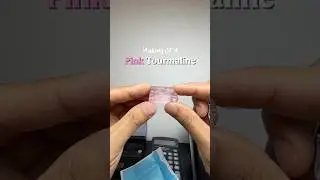 Cutting and polishing an earth mined tourmaline gemstone 💎✨ #gemstone #tourmaline