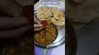 I CHALLENGE YOU NEVER HAD PURI CHOLA LIKE THIS😱#Shorts#challengevideos