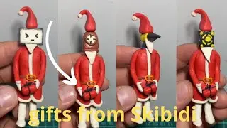 ❄️New Year's gift from SKIBIDI Toilet ❄️ 2  #clay #plasticine #skibiditoilet #newyear