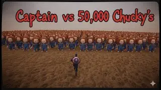 Can Captain America Survive 50,000 CHUCKY DOLLS?