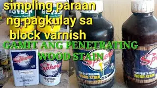Paano Gawin Ang pang furniture na block Varnish