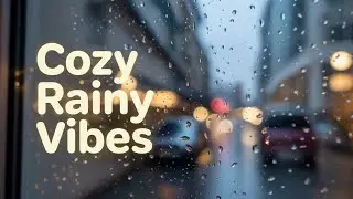 Gentle Rain on Glass - Tranquil Window View for Unwinding