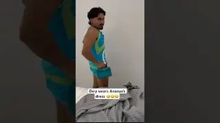 Orry wears Ananya Panday&rsquo;s dress in this HILARIOUS video 😂😂😂 #shorts #orry #ananyapandey
