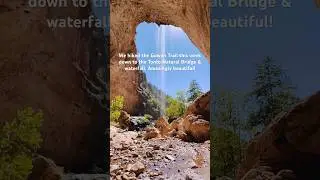 Gowan Trail Waterfall Hike in AZ Tonto Natural Bridge #arizona #waterfall #tonto #nature #travel