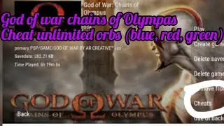 God of war chains of Olympas Cheat unlimited orbs (blue, red, green)