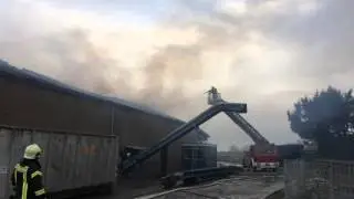 Lagerbrand in Heilder