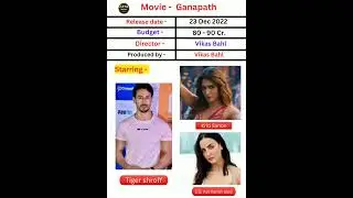 Tiger shroff Upcoming Ganapath movie budget || Ganapath movie cast details