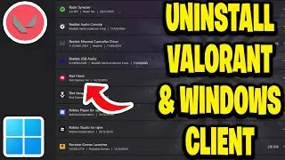 Как удалить Valorant и клиент для Windows 11