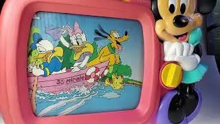 Vintage Disney Minnie Mouse Boat Music Box TV Toy