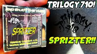 This TRILOGY 710 COLLAB Was WORTH THE HYPE!!! VUZE Spritzer Live Resin Cart Review!!