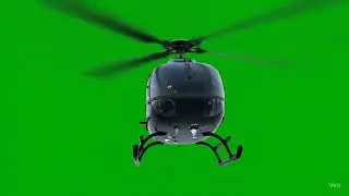 Green screen video helicopter 