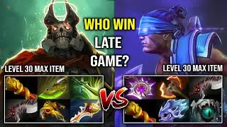 EPIC Late Game Battle Rapier Max Agility Speed Wraith King Against 9 Items Carry Anti Mage Dota 2