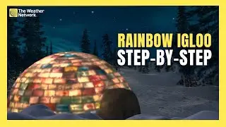 How to Build a Rainbow Ice Igloo