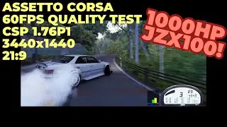 Assetto Corsa - CSP AMD FidelityFX Quality Test - ACDFR 1000HP JZX100 drifting Otarumi Touge!