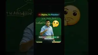 No Degree, No Practice ! #neet #doctor #nvsir #motivation #shortvideo #shorts