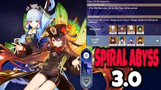 3.0 Spiral abyss is tough! | Spiral abyss showcase (Genshin Impact)