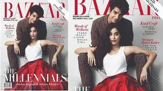 Janhvi Kapoor and Ishaan Khatter unveiled Harper Bazaar magazine