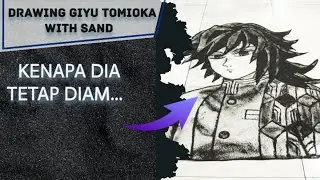Giyu Tomioka - The Silent Water Hashira | Sand Art Drawing #GiyuTomioka #DemonSlayerArt #SandDrawing