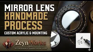 Handmade Plague Doctor Mask &ndash; Cutting and Mounting Acrylic Mirror Lenses