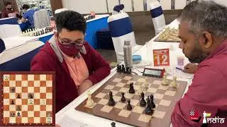 Final moments between GM Deepan Chakkravarthy and IM Srihari LR | Delhi GM 2022