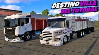 CONVOY DE SCANIA 113 Y SCANIA R CHASIS ACOPLADO CARGADO DE VERDURA - MAPA CEIBO - ETS2 MODS 1.52