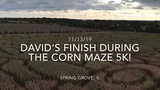 David&rsquo;s Finish At The Corn Maze 5K!