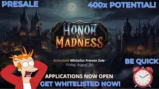 HONOR VS MADNESS | PRESALE IS LIVE!! Get Whitelisted Now! #crypto #defi #honorvsmadness #gamefi